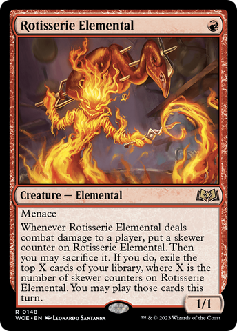 {@R} Rotisserie Elemental [Wilds of Eldraine][WOE 148]