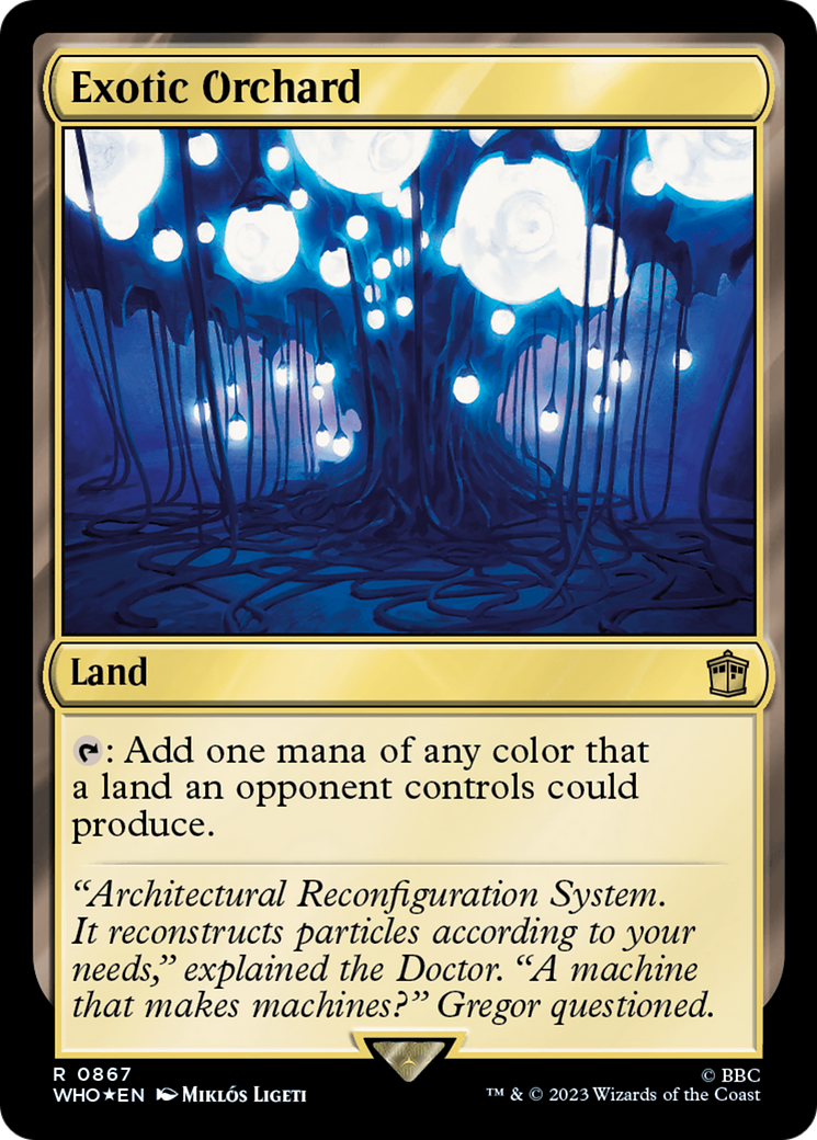 {R} Exotic Orchard (Surge Foil) [Doctor Who][WHO 867]