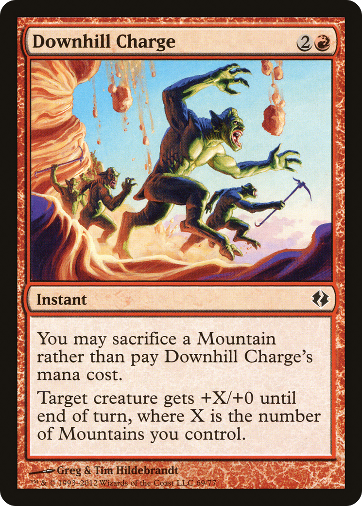 {C} Downhill Charge [Duel Decks: Venser vs. Koth][DDI 069]