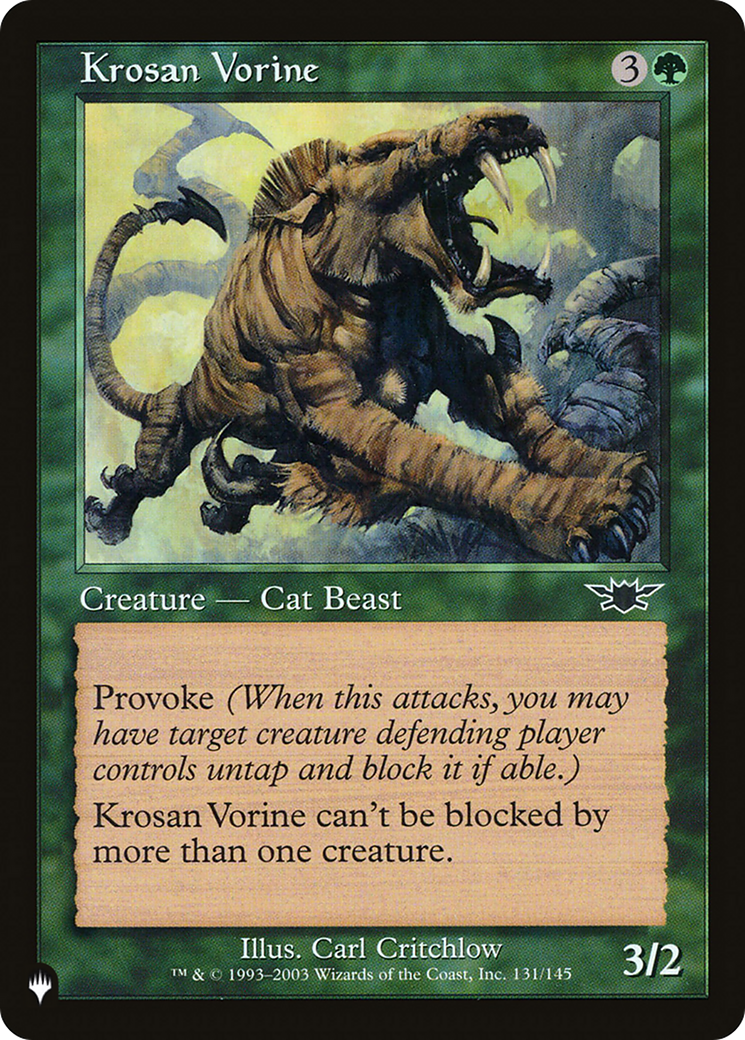 Krosan Vorine [LIST 131/145]