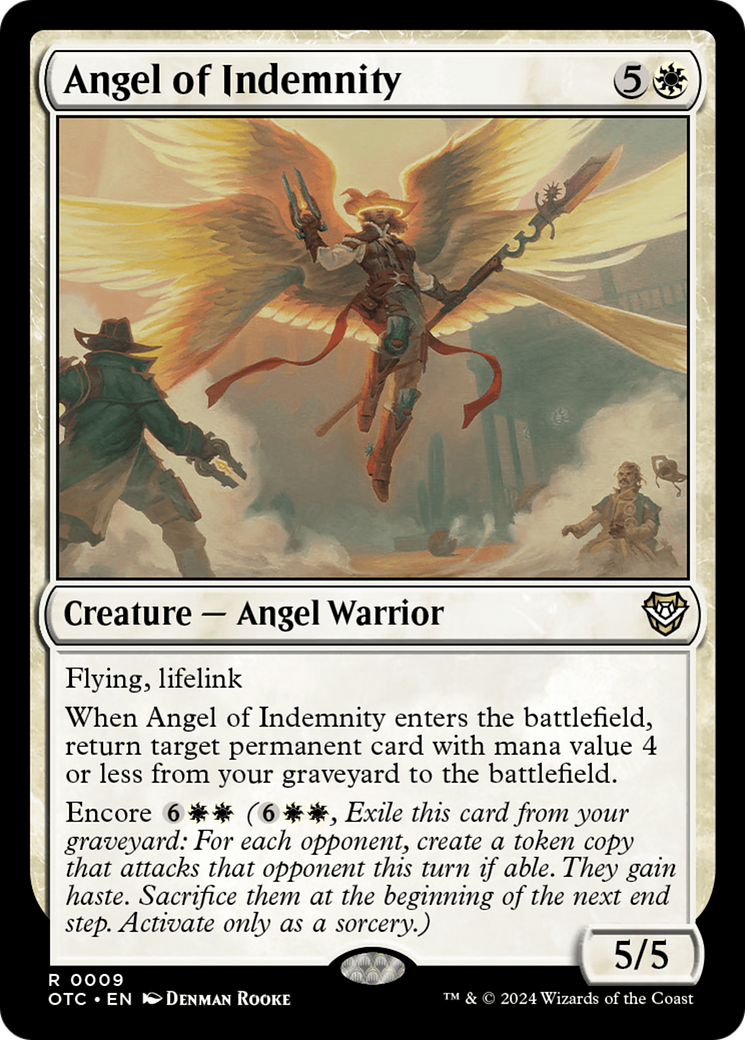 {R} Angel of Indemnity [Outlaws of Thunder Junction Commander][OTC 009]