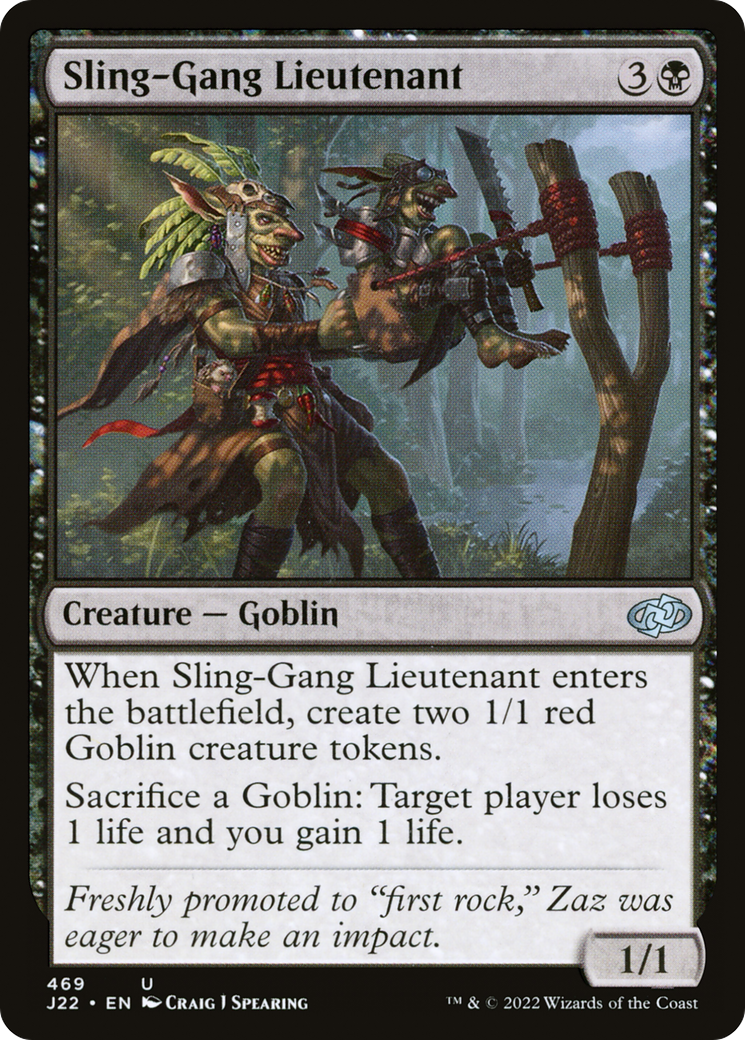 {C} Sling-Gang Lieutenant [Jumpstart 2022][J22 469]