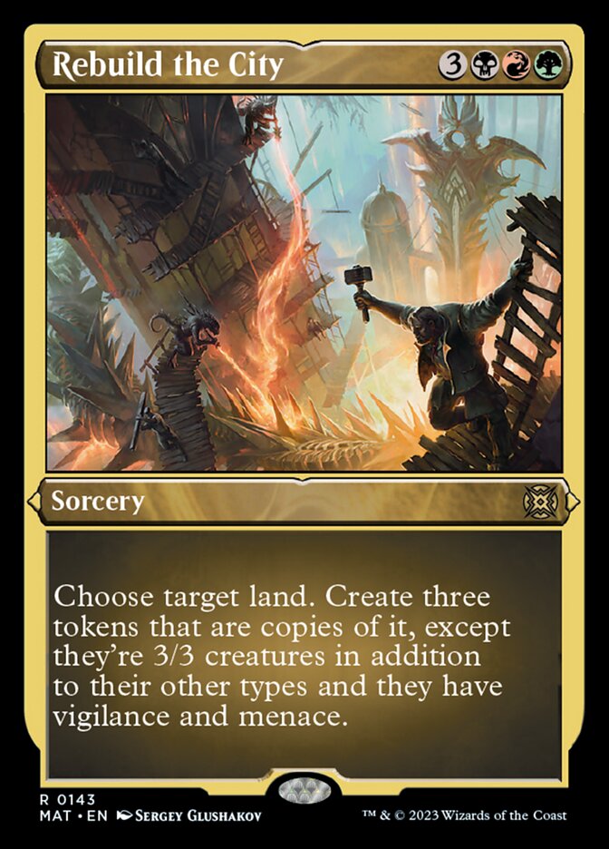 {R} Rebuild the City (Foil Etched) [March of the Machine: The Aftermath][MAT 143]