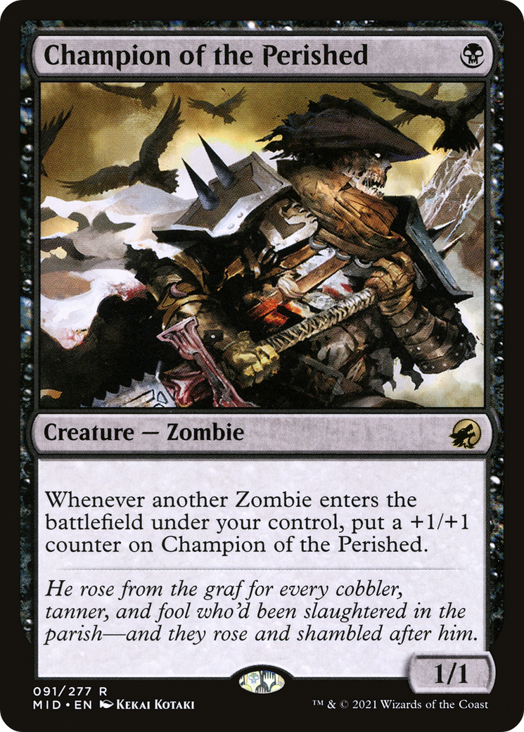 {R} Champion of the Perished [Innistrad: Midnight Hunt][MID 091]