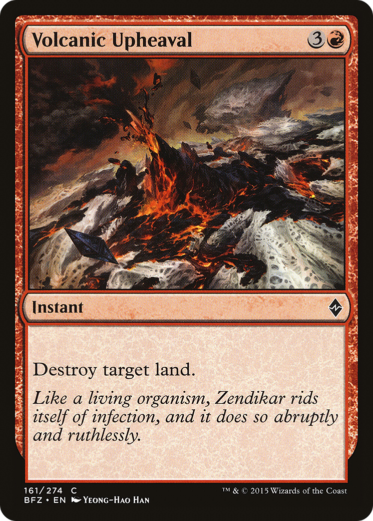{C} Volcanic Upheaval [Battle for Zendikar][BFZ 161]
