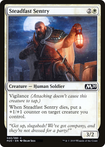 {C} Steadfast Sentry [Core Set 2020][M20 040]