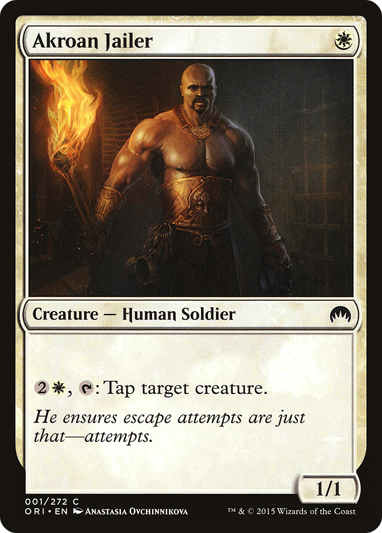 {C} Akroan Jailer [Magic Origins][ORI 001]
