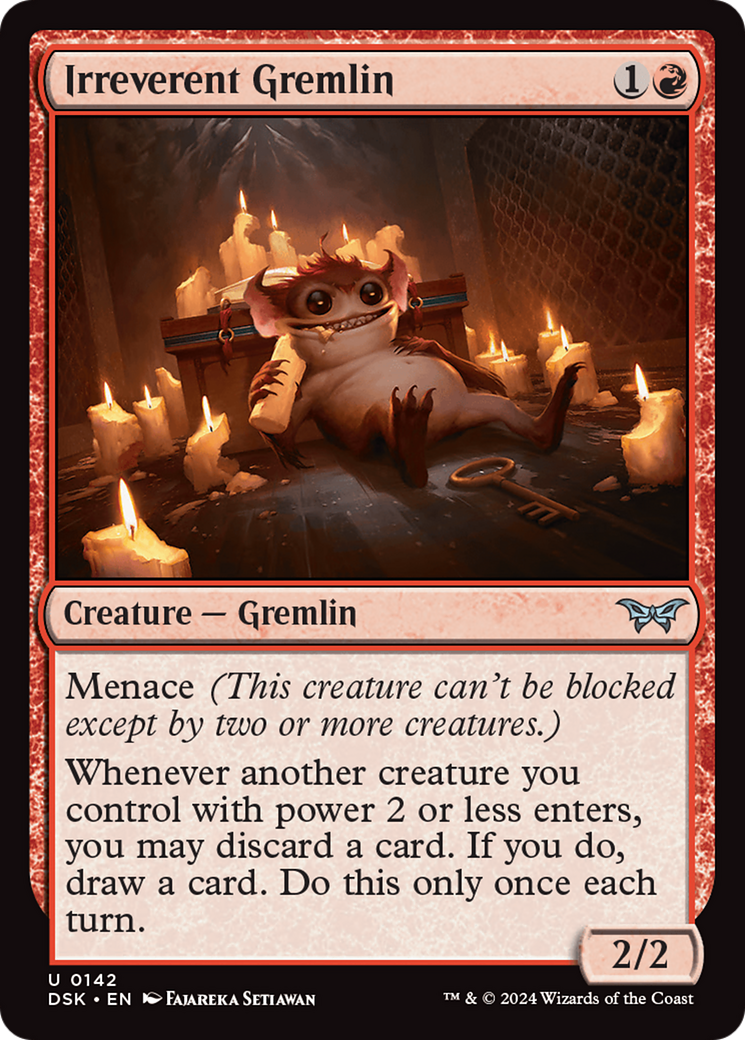 {@C} Irreverent Gremlin [Duskmourn: House of Horror][DSK 142]