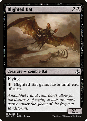 {C} Blighted Bat [Amonkhet][AKH 080]