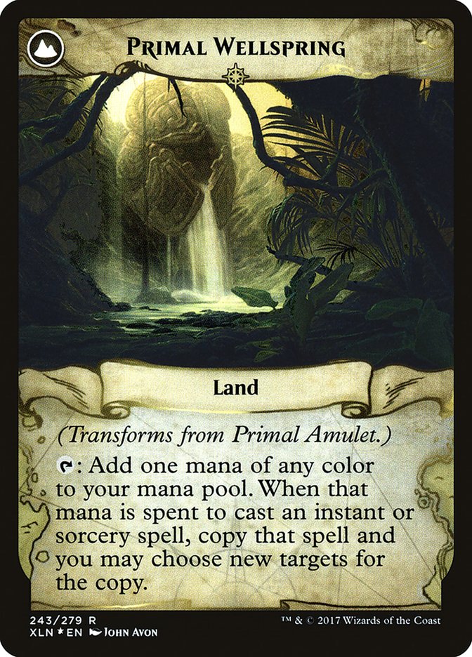 {R} Primal Amulet // Primal Wellspring [Ixalan Prerelease Promos][PR XLN 243]