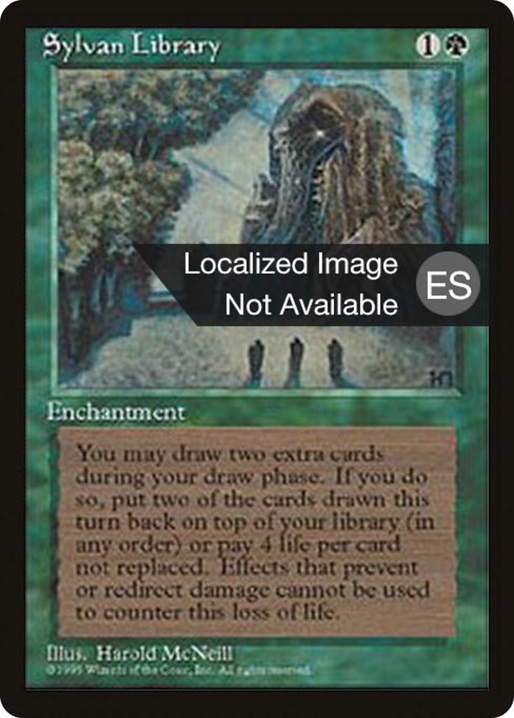 {F} Sylvan Library [Fourth Edition (Foreign Black Border)][FBB 4ED 273]