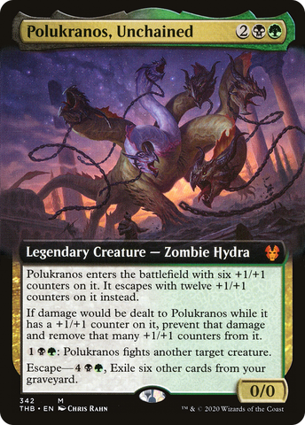 {R} Polukranos, Unchained (Extended Art) [Theros Beyond Death][THB 342]