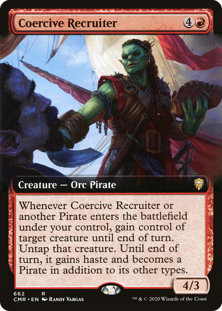 {R} Coercive Recruiter (Extended Art) [Commander Legends][CMR 662]