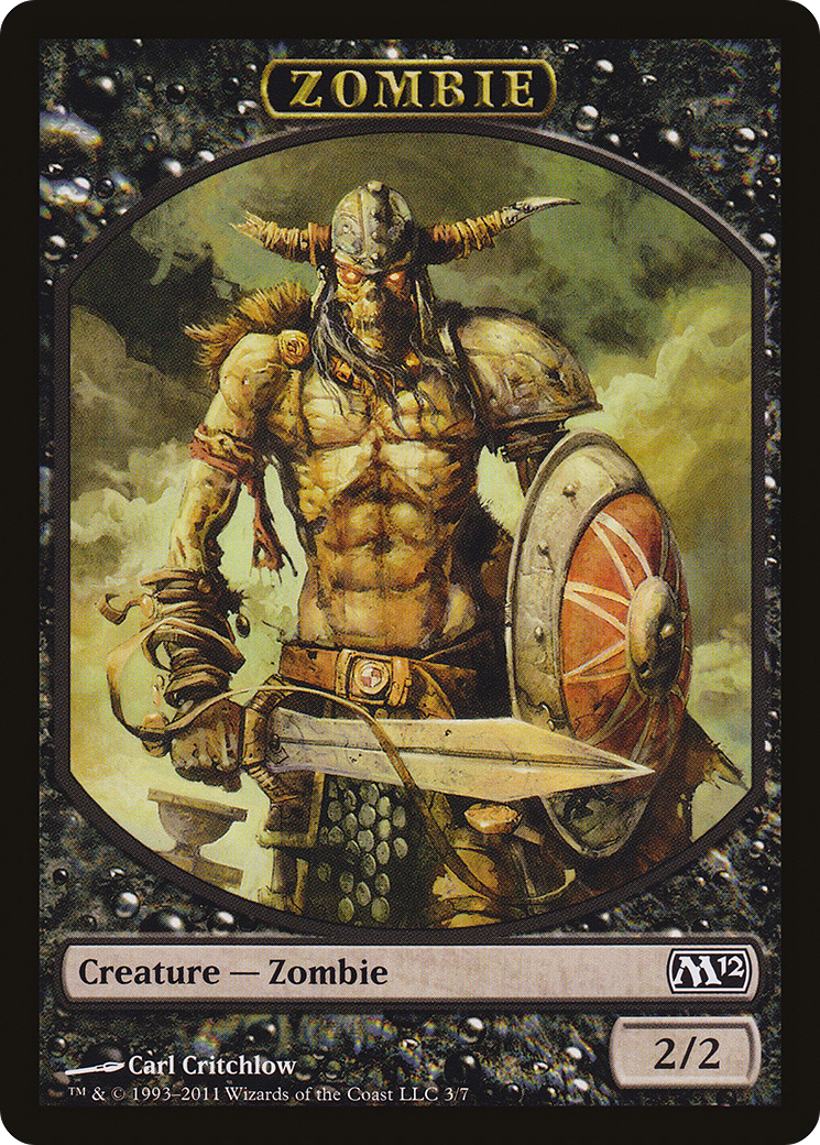 {T} Zombie Token [Magic 2012 Tokens][TM12 003]
