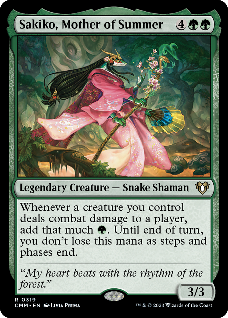 {R} Sakiko, Mother of Summer [Commander Masters][CMM 319]