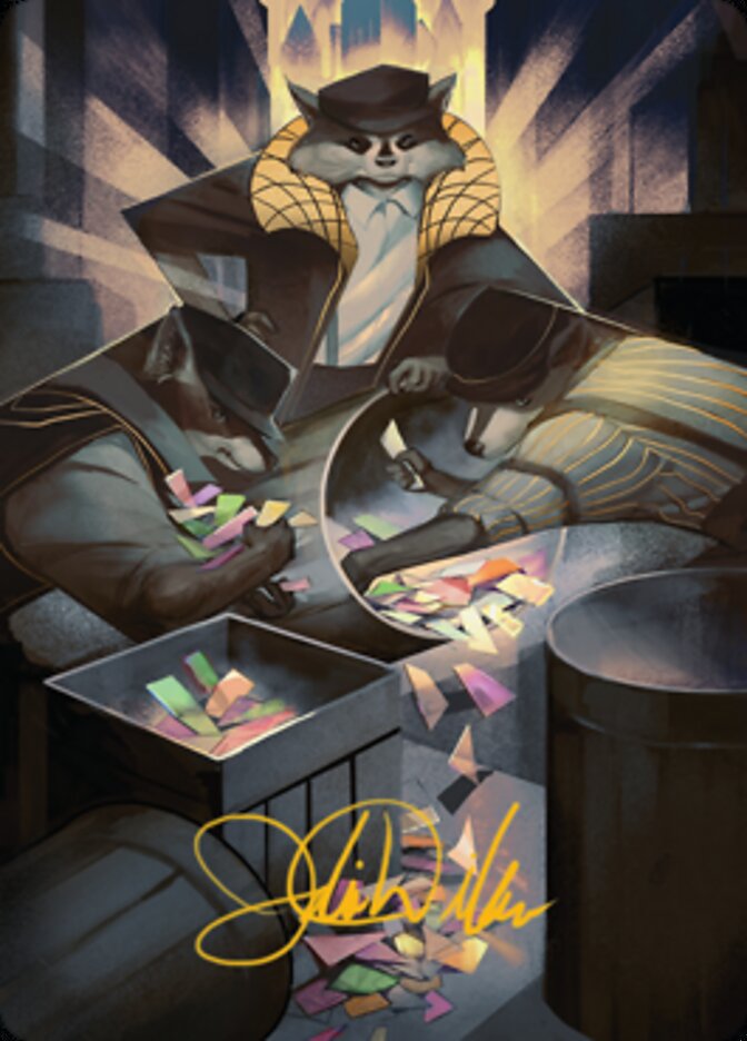 {A} Masked Bandits Art Card (Gold-Stamped Signature) [Streets of New Capenna Art Series][GS ASNC 069]