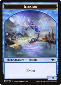 {T} Illusion // Bear Double-Sided Token [Modern Horizons Tokens][TMH1 005]
