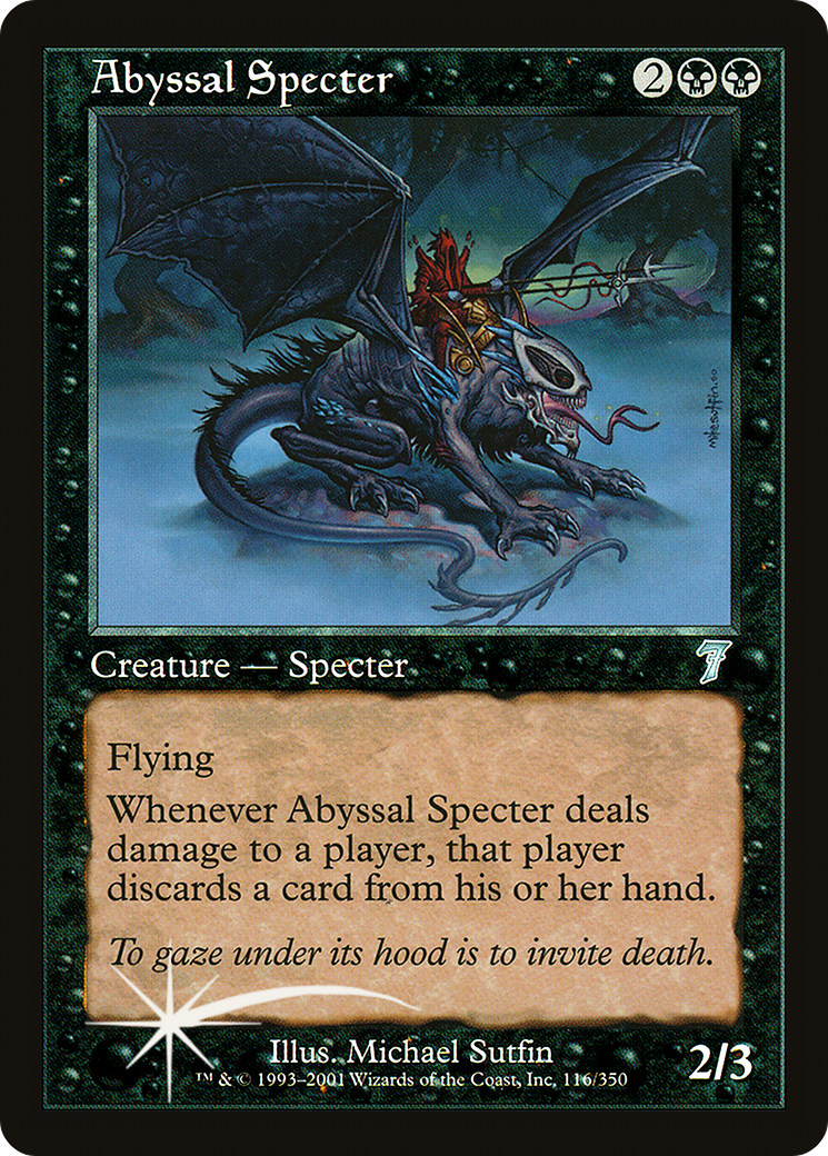 {C} Abyssal Specter [Seventh Edition][7ED 116]