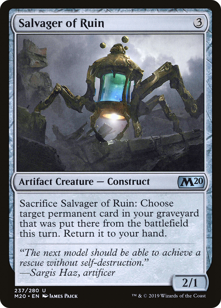 {C} Salvager of Ruin [Core Set 2020][M20 237]