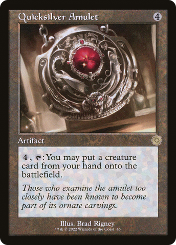 {R} Quicksilver Amulet (Retro) [The Brothers' War Retro Artifacts][BRR 045]
