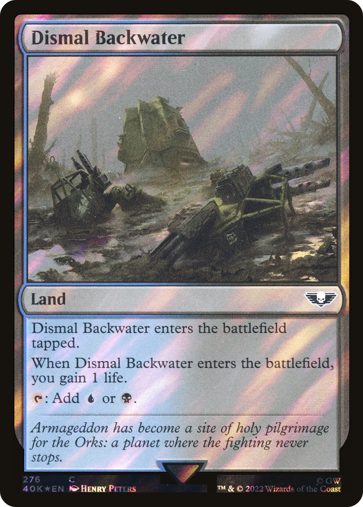 {C} Dismal Backwater (Surge Foil) [Universes Beyond: Warhammer 40,000][SF 40K 276]