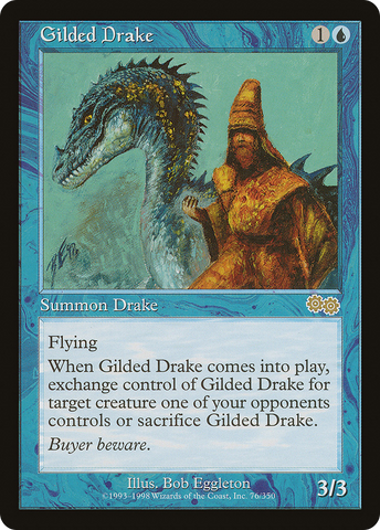 {R} Gilded Drake [Urza's Saga][USG 076]