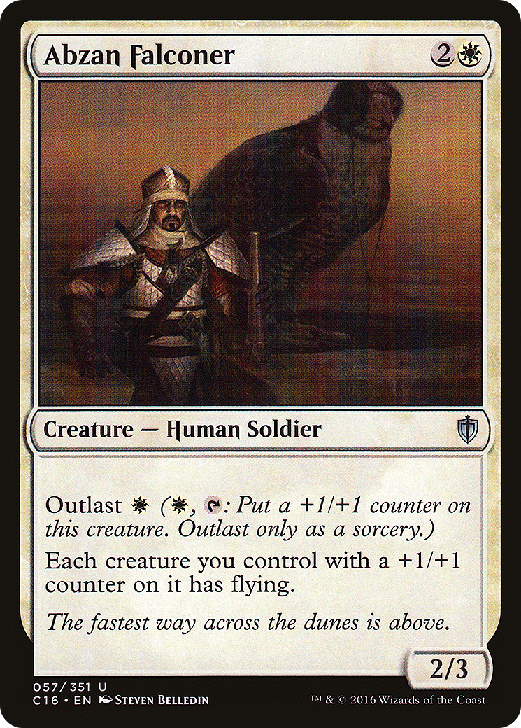 {C} Abzan Falconer [Commander 2016][C16 057]