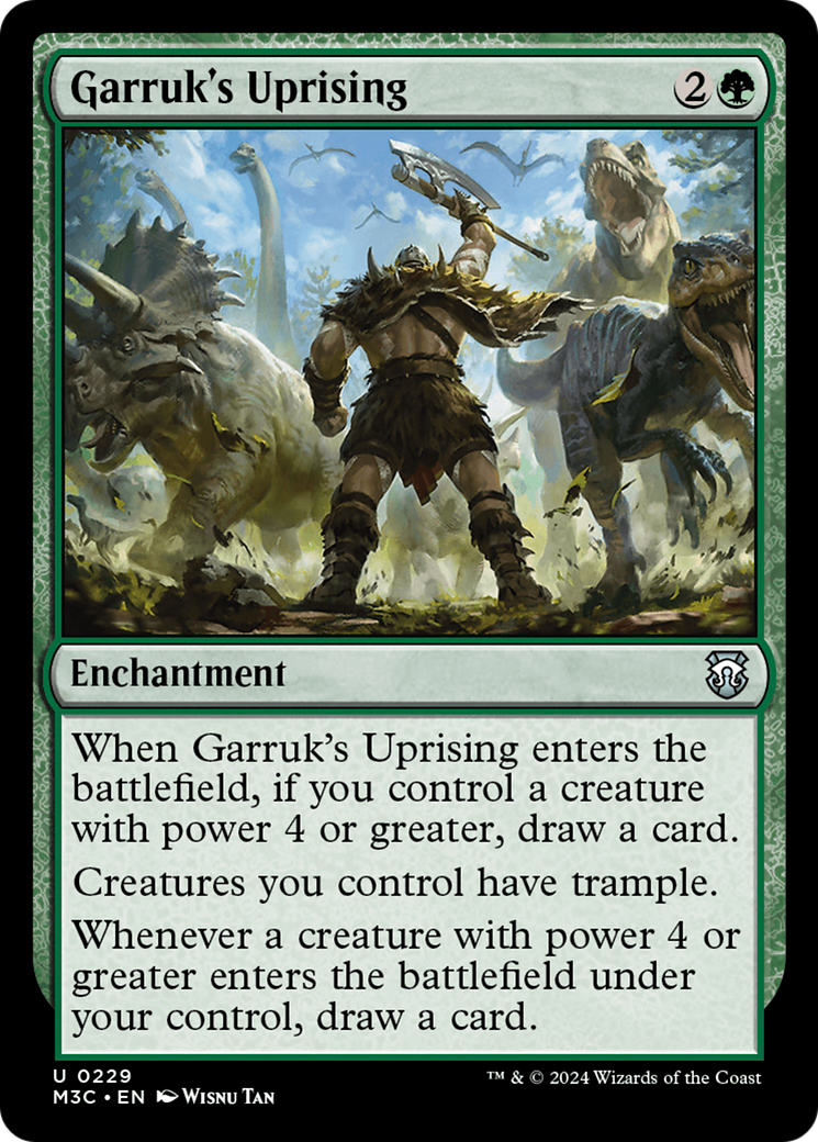 {C} Garruk's Uprising (Ripple Foil) [Modern Horizons 3 Commander][RPF M3C 229]