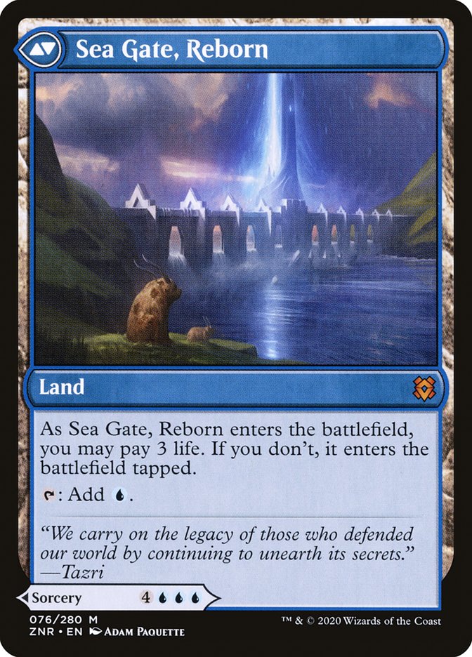 {R} Sea Gate Restoration // Sea Gate, Reborn [Zendikar Rising][ZNR 076]