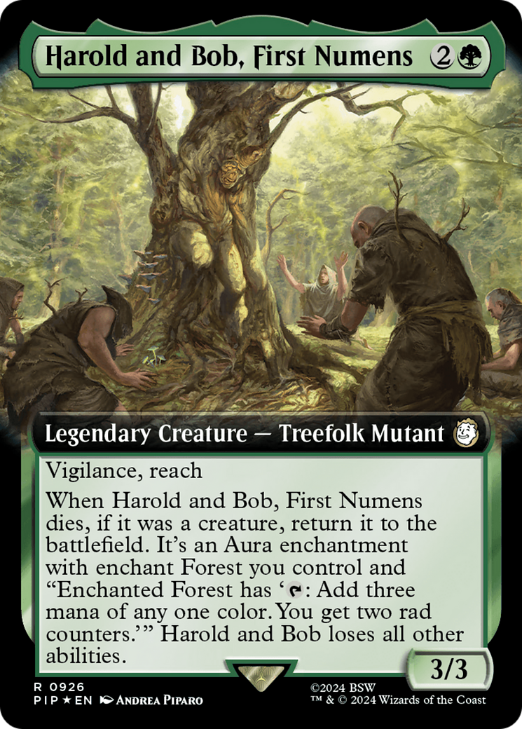 {R} Harold and Bob, First Numens (Extended Art) (Surge Foil) [Fallout][PIP 926]