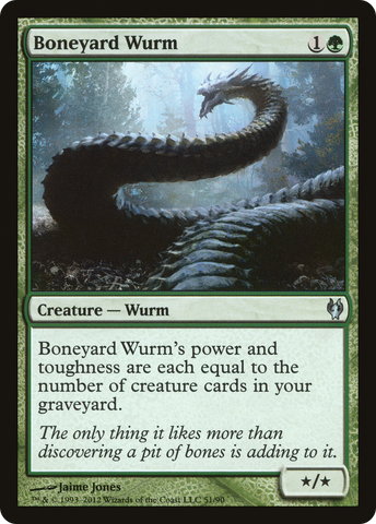 {C} Boneyard Wurm [Duel Decks: Izzet vs. Golgari][DDJ 051]