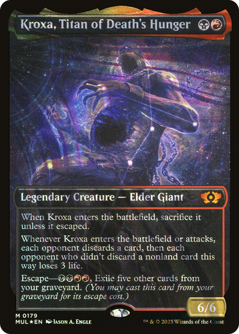 {R} Kroxa, Titan of Death's Hunger (Halo Foil) [Multiverse Legends][MUL 179]