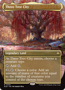 {@R} Three Tree City (Borderless) (0339) [Bloomburrow][BLB 339]