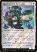 {R} Space Marine Devastator (Surge Foil) [Universes Beyond: Warhammer 40,000][SF 40K 014]