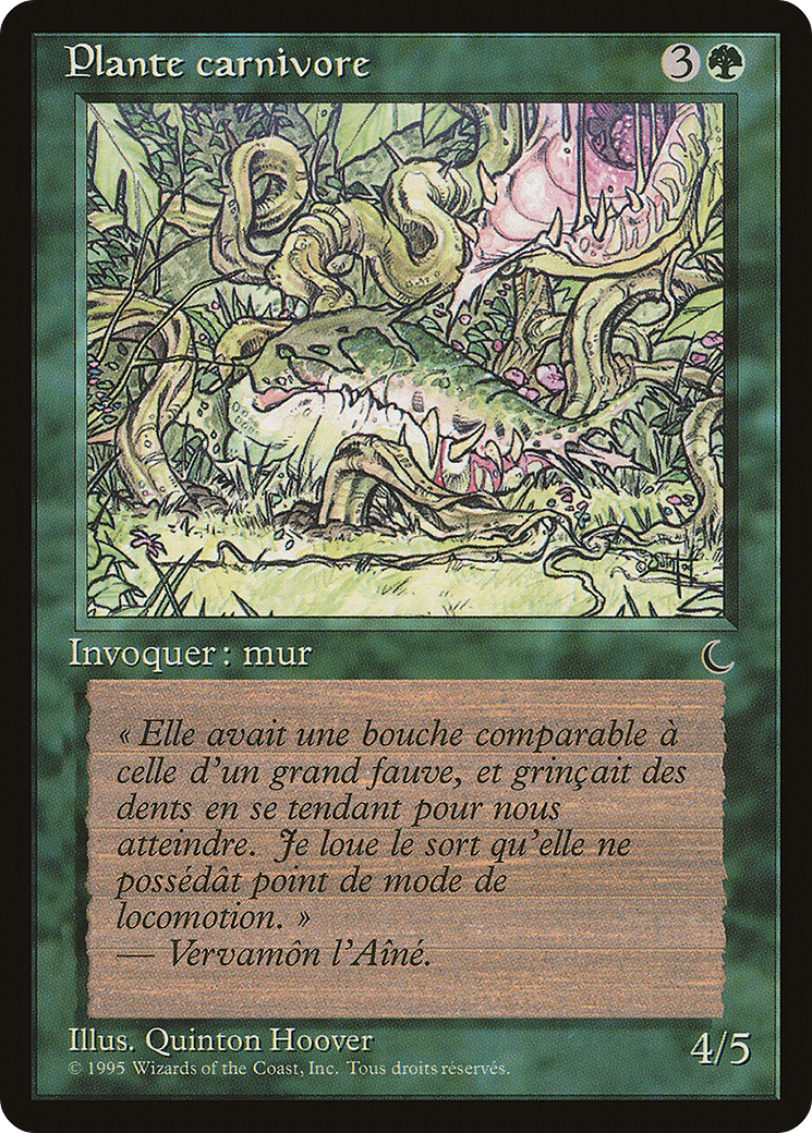 {C} Carnivorous Plant (French) - "Plante carnivore" [Renaissance][REN 117]