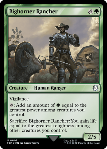 {C} Bighorner Rancher (Surge Foil) [Fallout][PIP 601]