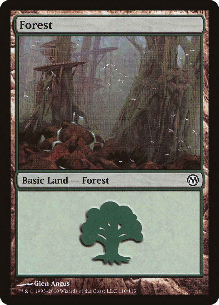 {B}[DPA 110] Forest (110) [Duels of the Planeswalkers]