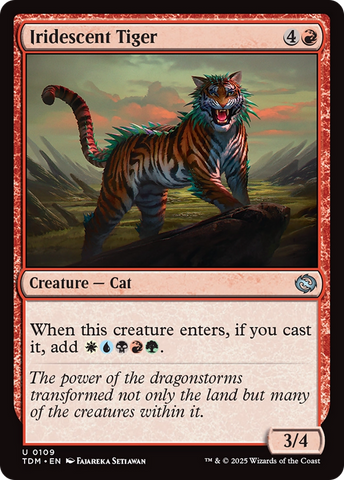 {@C} Iridescent Tiger [Tarkir: Dragonstorm][TDM 109]