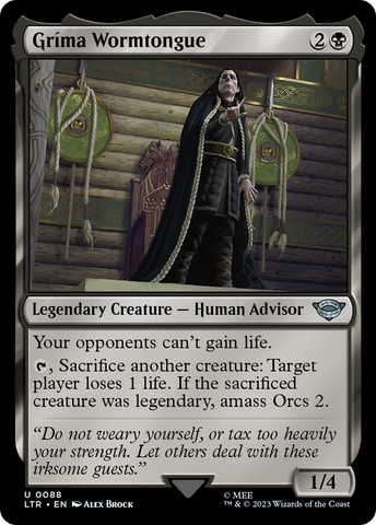 {C} Grima Wormtongue [The Lord of the Rings: Tales of Middle-Earth][LTR 088]