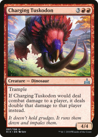 {C} Charging Tuskodon [Rivals of Ixalan][RIX 097]