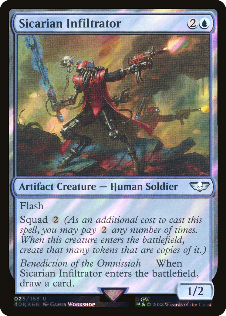 {C} Sicarian Infiltrator (Surge Foil) [Universes Beyond: Warhammer 40,000][SF 40K 025]