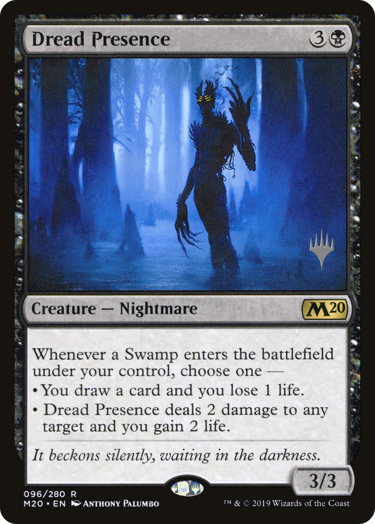 {R} Dread Presence (Promo Pack) [Core Set 2020 Promos][PP M20 096]