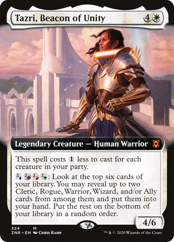 {R} Tazri, Beacon of Unity (Extended Art) [Zendikar Rising][ZNR 324]