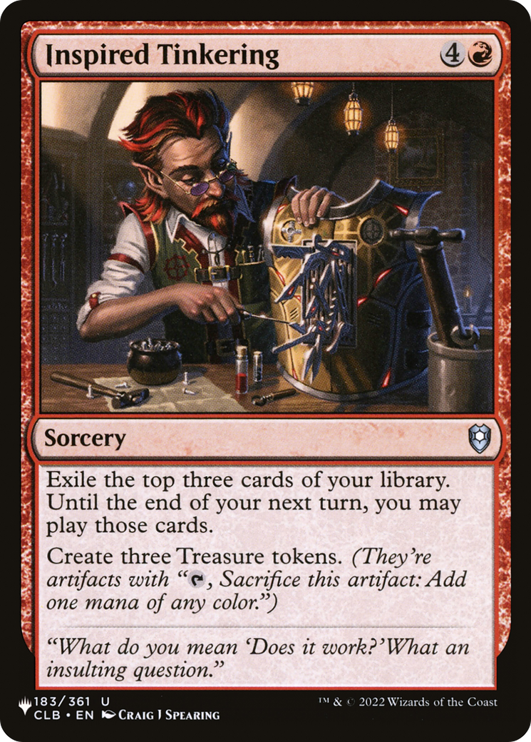 Inspired Tinkering [LIST 183/361]