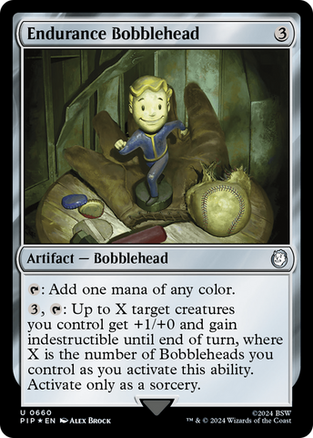 {C} Endurance Bobblehead (Surge Foil) [Fallout][PIP 660]