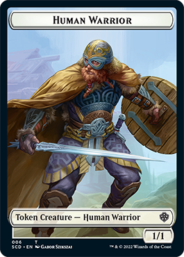{C} Insect // Human Warrior Double-Sided Token [Starter Commander Decks][SCD 000]