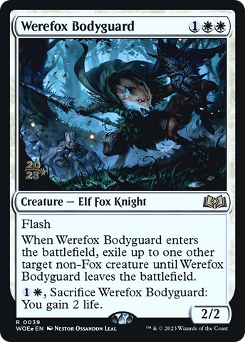 {@R} Werefox Bodyguard [Wilds of Eldraine Prerelease Promos][PR WOE 039]