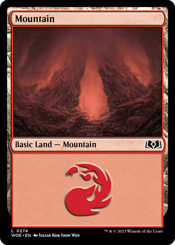 {B} Mountain (0274) [Wilds of Eldraine][WOE 274]