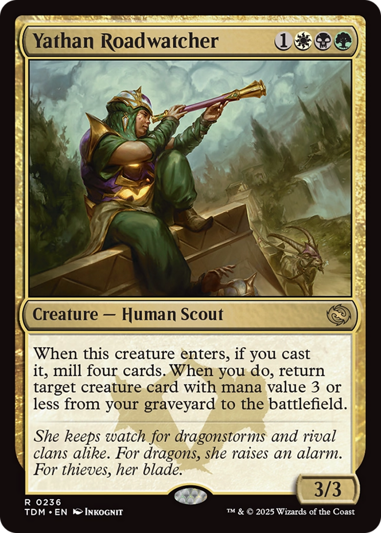 {@R} Yathan Roadwatcher [Tarkir: Dragonstorm][TDM 236]