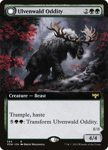 {R} Ulvenwald Oddity // Ulvenwald Behemoth (Extended Art) [Innistrad: Crimson Vow][VOW 394]